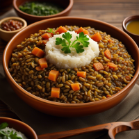Rice lentil dish