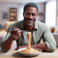 Will Smith eating spaghetti