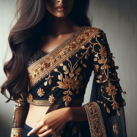 kiara advani with hot black saree